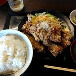 鶏日和 - せんざんき定食大盛り