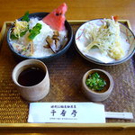 Senju tei - 冷し素麺天ぷら付き