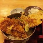 砂場 - 穴子一本天丼