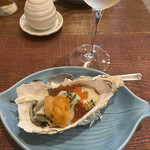 うにと牡蠣と日本酒と 遊成 - 
