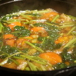 よろにく - 空芯菜とトマトのお鍋～♪（2013/8）