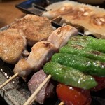 銘柄焼鳥 もつ鍋 個室居酒屋 千鳥 - おまかせ特選五本盛り