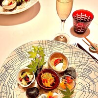 ル・ピエロ - 前菜盛り合わせ/マリネ系。イタリアンぽい野菜も使われて、チーズにお魚に酸味がきいたりと全体的にさっぱり