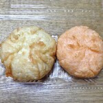 竹徳かまぼこ - 料理写真:２種類の「しんじょう」