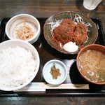 田楽庵 - 日替わりランチ￥７００（ごはん大盛り無料）