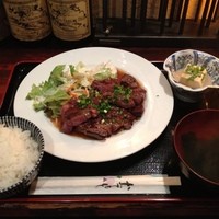 たくあん・牡丹亭 - サービスステーキランチ 美味和風ソース 1000円
