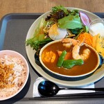 キッチュ エ ビオ いなべ - 神(しん)の海老のスープカレー(1,380円)