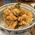 天ぷら 阿部 - かき揚げ天丼