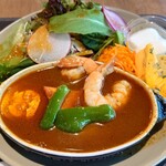 キッチュ エ ビオ いなべ - 神(しん)の海老のスープカレー(1,380円)