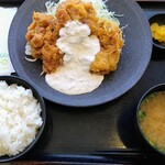 谷田部東パーキングエリア(上り線)フードコート - チキン南蛮定食