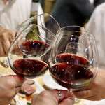 波へい - 赤ワインで乾杯♪