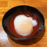 汁なし担担麺 味源 - 温泉玉子