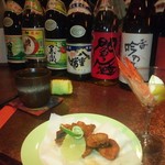 ビキールビキール - マスターがその日にとってきた海鮮類がお通しになります。　今日は、なまずでした（笑）