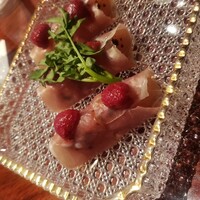 西梅田 禅園 - 焼きリンゴと生ハムの…甘いです！(笑)