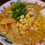 Ramen Kairikiya - 令和5年6月
                      醤油ラーメン並背脂多め 770円
                      コーントッピング 110円