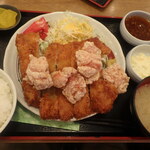 鳥良商店 - チキン・チキン定食￥1,078