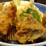 釜あげ饂飩　唐庵 - 唐揚げに近い、鶏天