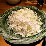 新宿さぼてん - キャベツは別盛り