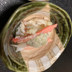 鮨よし - カニのお寿司  そろそろカニ終わるかなぁ  カニ味噌全然生臭くないのよ