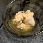 鮨よし - ヒラメの子煮物 初めて食べた  タラコみたい