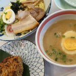 Hamayaki Kaisen Izakaya Daishousuisan - 特製つけ麺＆焼きにぎりめし