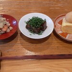 あかぎ - 卯の花と海老、あんこう煮こごり、だし巻き玉子