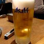 ホルモン焼肉 うまうま - アサヒスーパードライ：550円