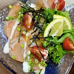 Shokusai Aji Sanmi - 鮭魚卡帕奇歐660日圓