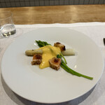 シャントレル - ❽ドイツ産ホワイトアスパラガス.サクラマスのマリネ。