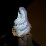 ソフトクリーム（ミックス：バニラ＆山ぶどう①