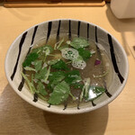 饗 くろ喜 - 煮干しつけそば めかぶ餡（1,400円）2023.5