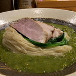 饗 くろ喜 - 煮干しつけそば めかぶ餡（1,400円）2023.5