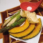 Hokkai Chaduke Poppo Purasu - 野菜の素揚げ盛り合わせ