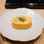 すし 良月 - 穴子ごぼう寿司卵巻き