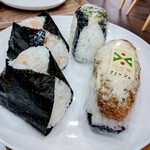 カフェ コペ - 料理写真:夫と私のおにぎり計４個