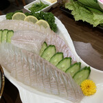 テジョンデ 2号店 カンジャンケジャン館 - 真鯛のお刺身