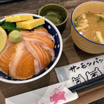 サーモンパンチ - 2色丼