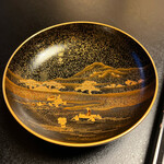 京都三条 箔 - お椀の蓋の絵も素敵