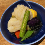 しおて - 鱧と夏野菜の揚げ出し