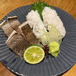 しおて - 鱧の湯びき、いさき