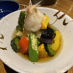 しおて - 鱧と夏野菜の揚げ出し