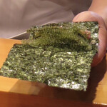 天寿し - ネギトロと海ブドウ巻　絶品