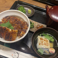 うなぎ家 しば福や - 手前→まぶしば丼　奥→ひつまぶし