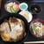 大八うどん - 料理写真:丼もの(カツ丼)＋190円(サラダ、小鉢、デザート)