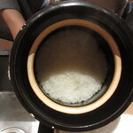 橦木町 しみず - 炊きたて白ごはん