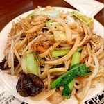 チャイナ飯店 - 肉野菜炒め。なんでか麺も入ってる。