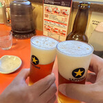 Utsunomiya Mimmin - 地ビールで乾杯！コップは黒ラベル