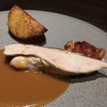 フクジュ - 黄カブと軍鶏のロースト　クミンソース