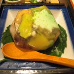 Kyouryourioyone - きざみ鱧と海老の夏野菜ゼリー寄せ。