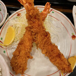 巣鴨ときわ食堂 - 【2023年03月】エビフライ＠850円、のアップ。